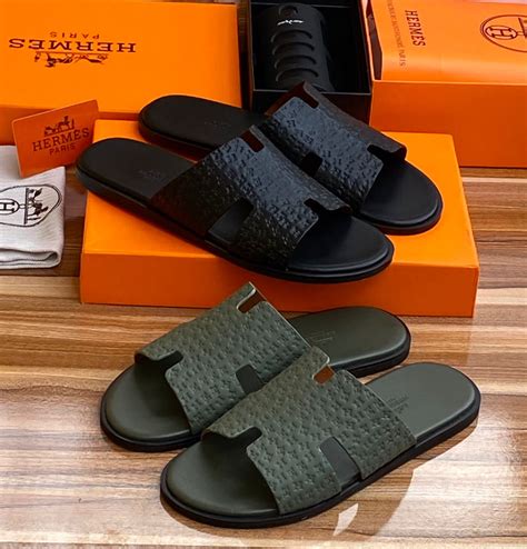 hermes mens slippers